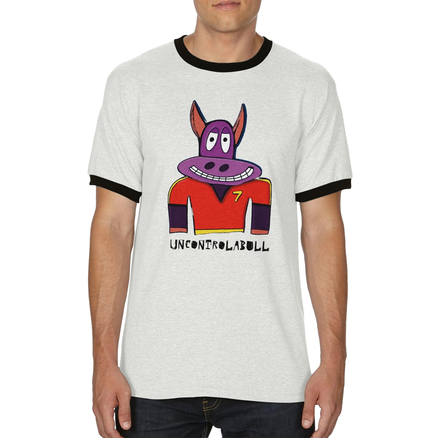 Uncontrolabull - Unisex Ringer T-shirt