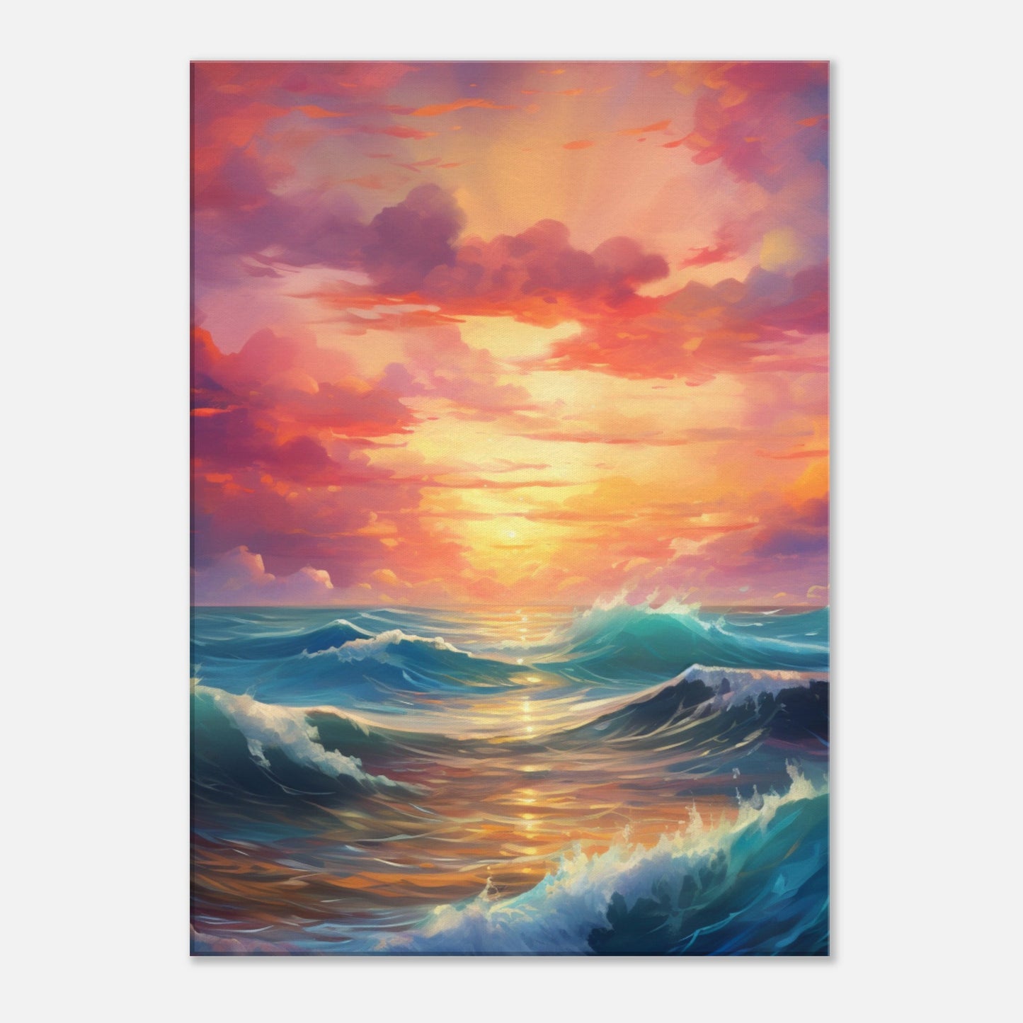 After the Storm come Waves of Wonder and Bliss - Canvas
