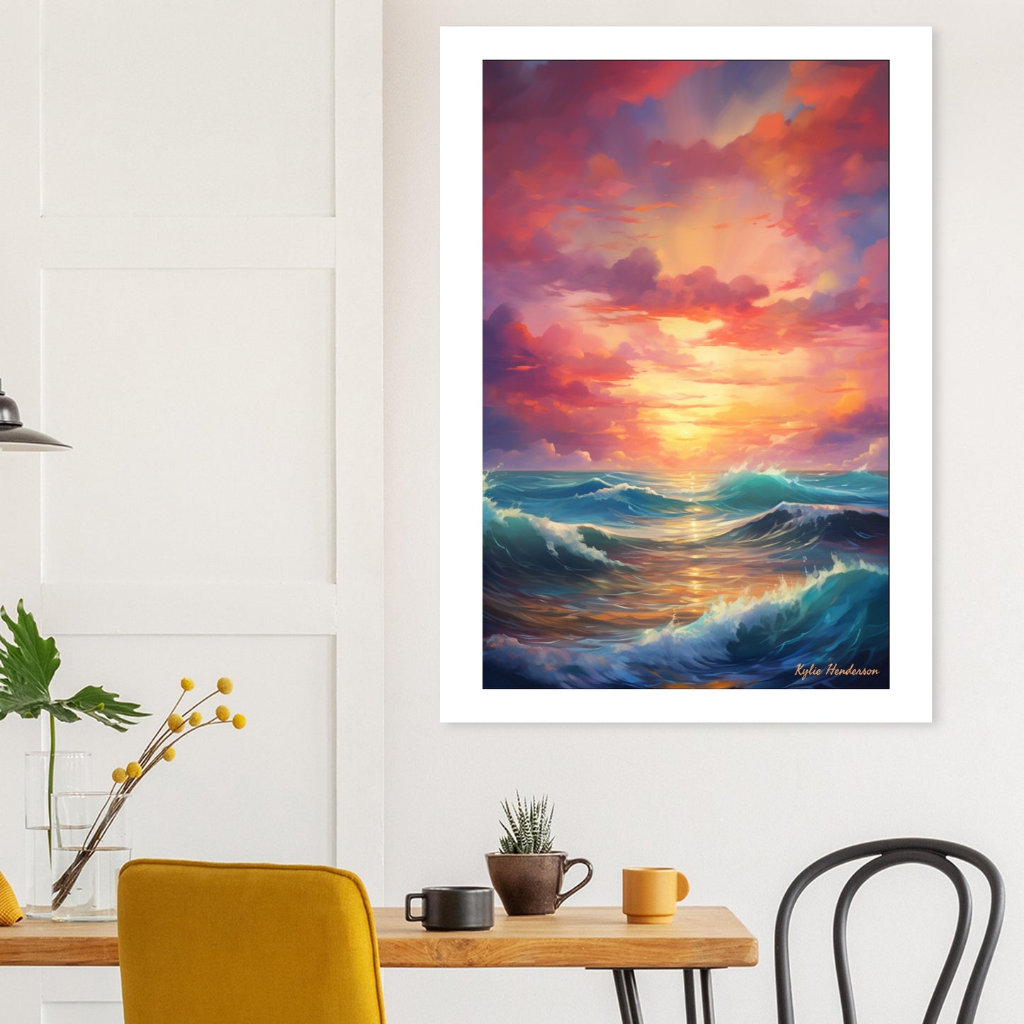 After the Storm come Waves of Wonder and Bliss - Premium Matte Paper Poster