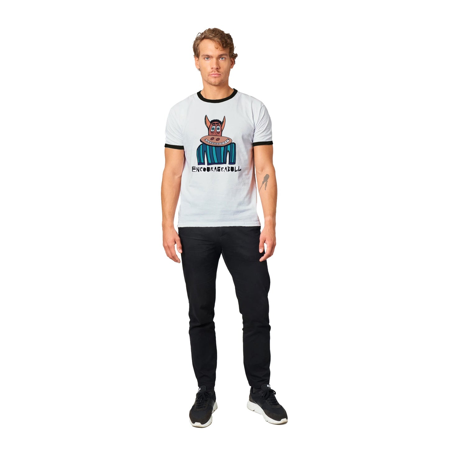 Encourageabull - Unisex Ringer T-shirt
