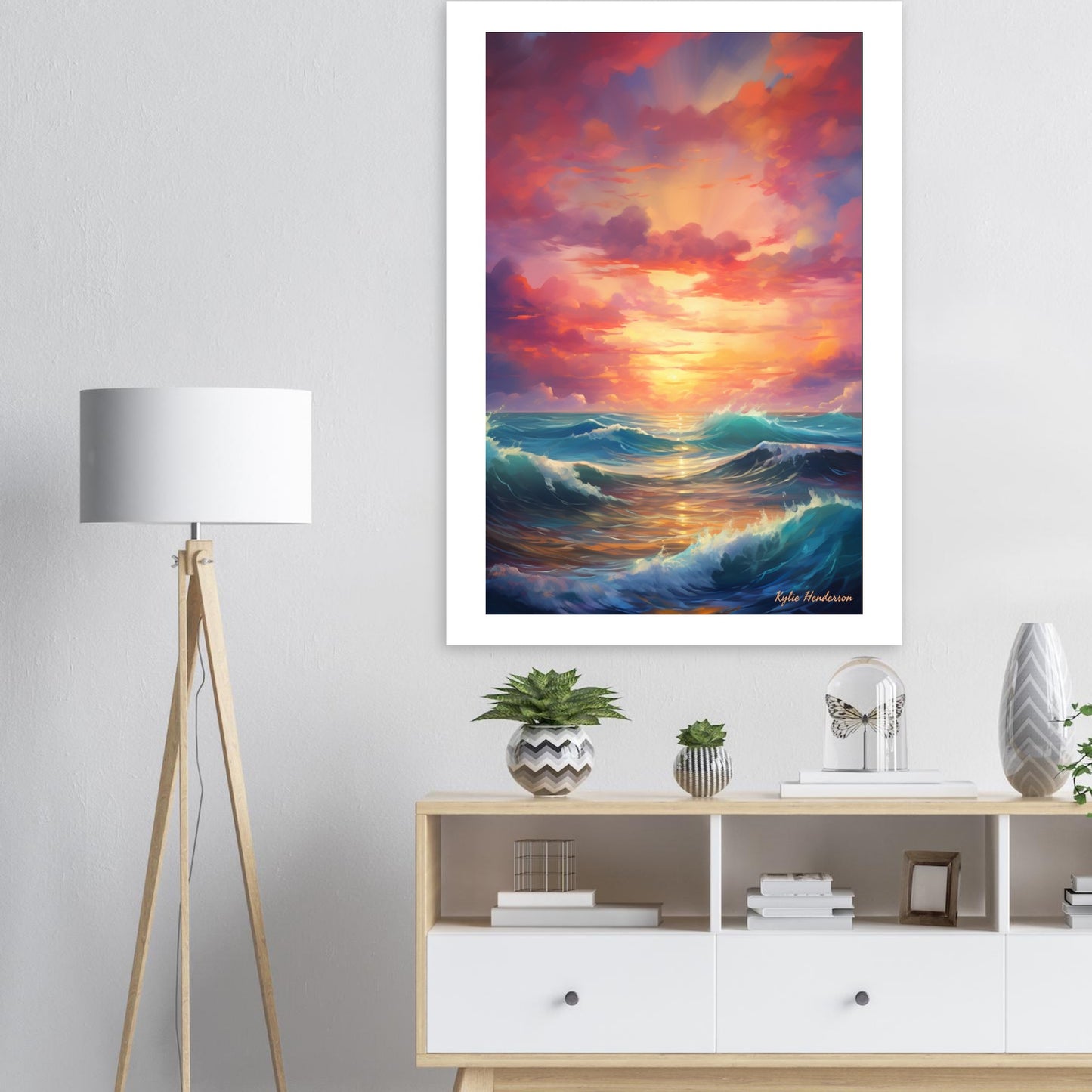 After the Storm come Waves of Wonder and Bliss - Premium Matte Paper Poster