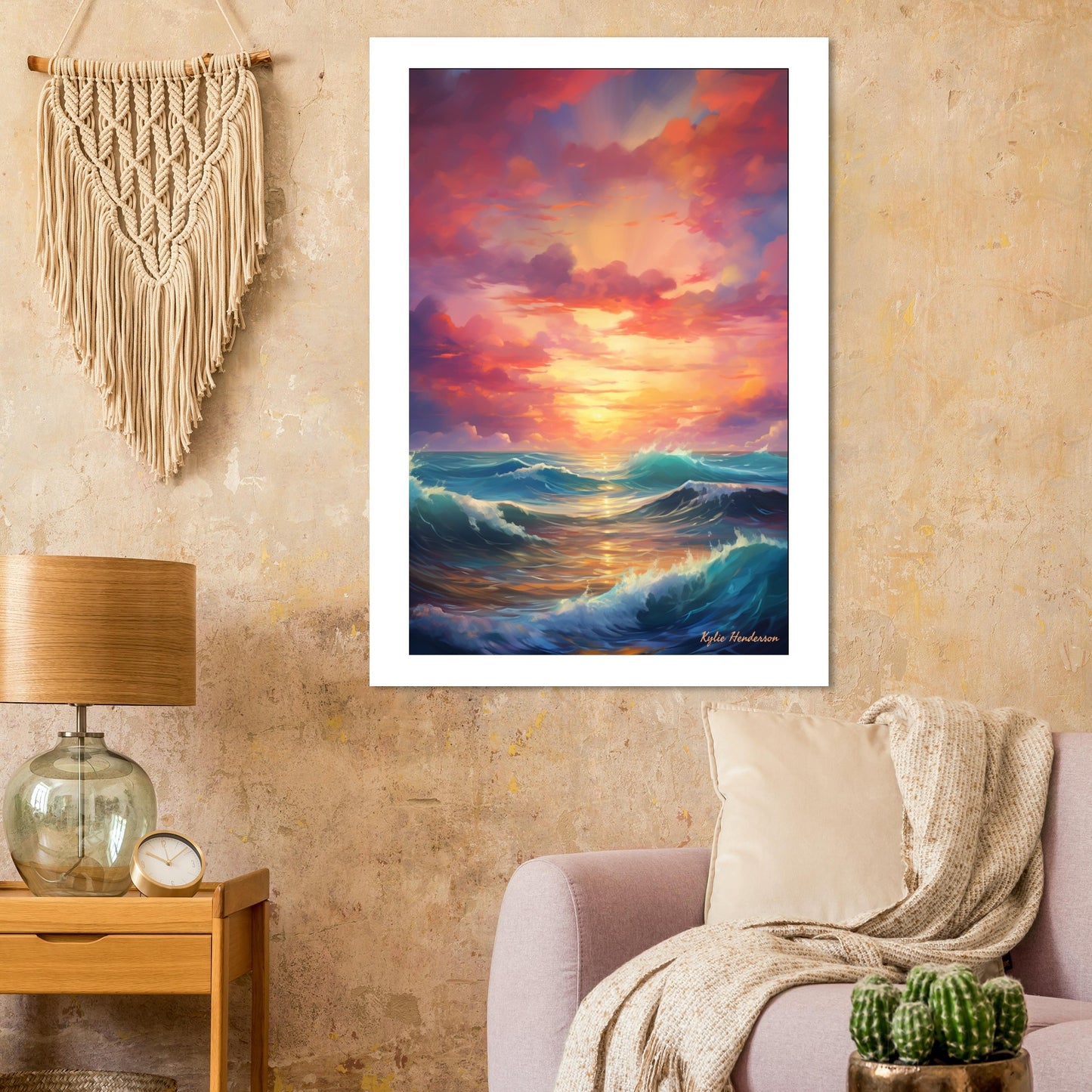 After the Storm come Waves of Wonder and Bliss - Premium Matte Paper Poster
