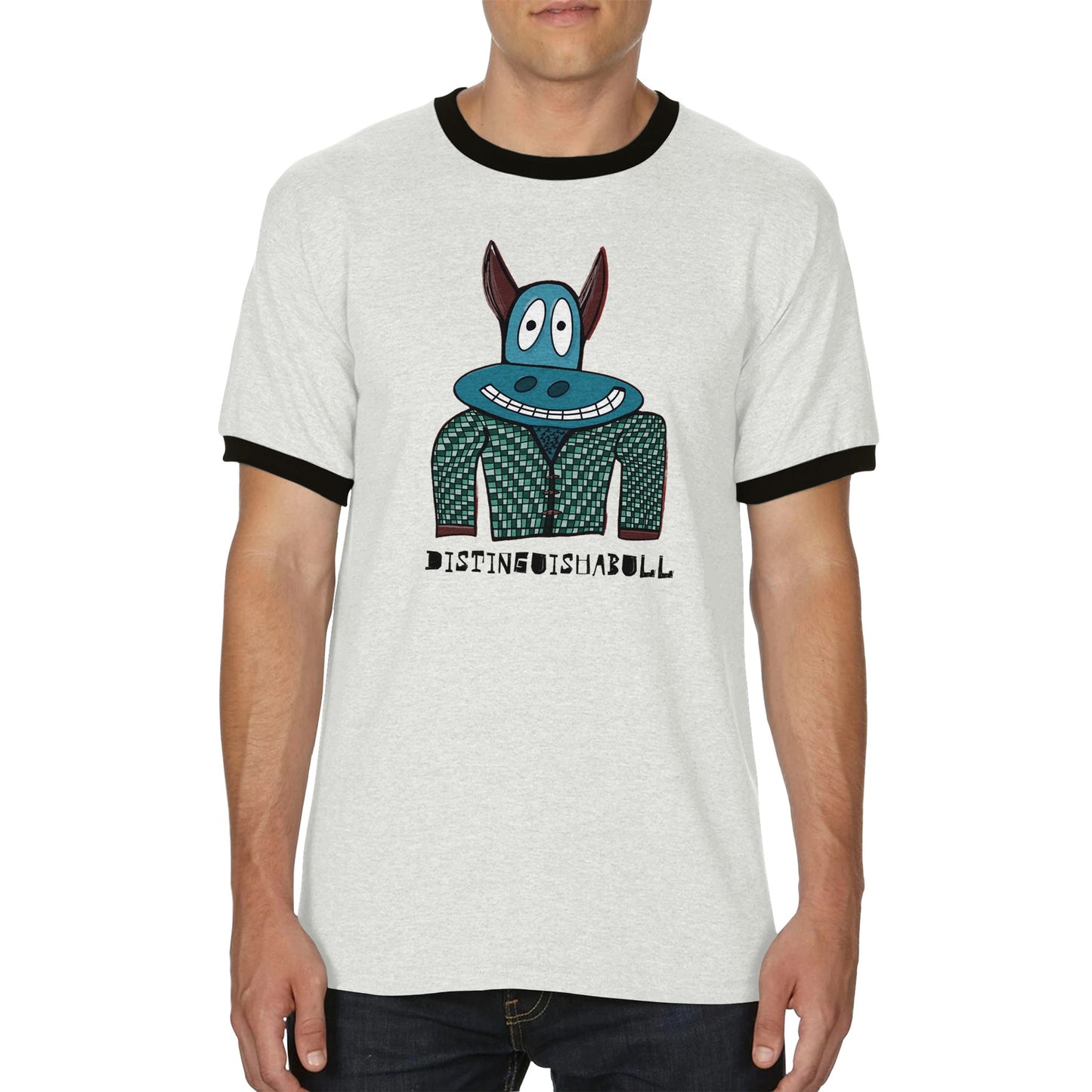 Distinguishabull - Unisex Ringer T-shirt