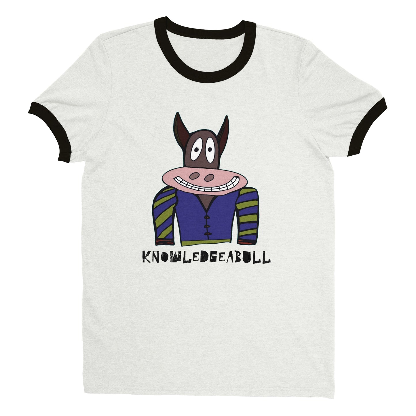 Knowledgeabull - Unisex Ringer T-shirt