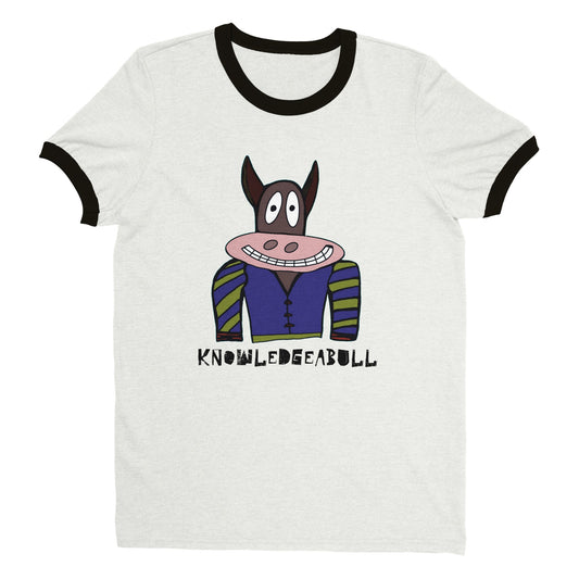Knowledgeabull - Unisex Ringer T-shirt