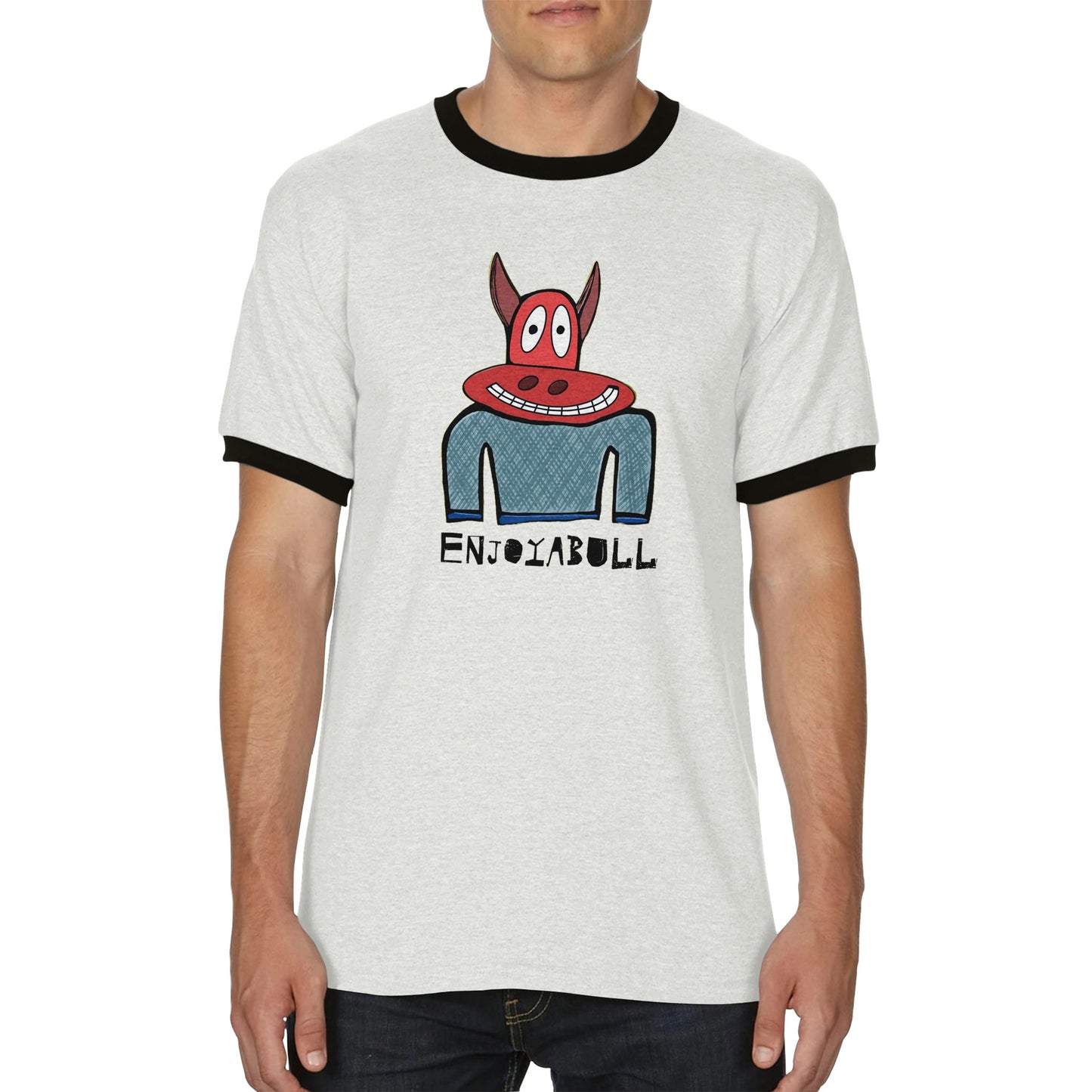 Enjoyabull - Unisex Ringer T-shirt