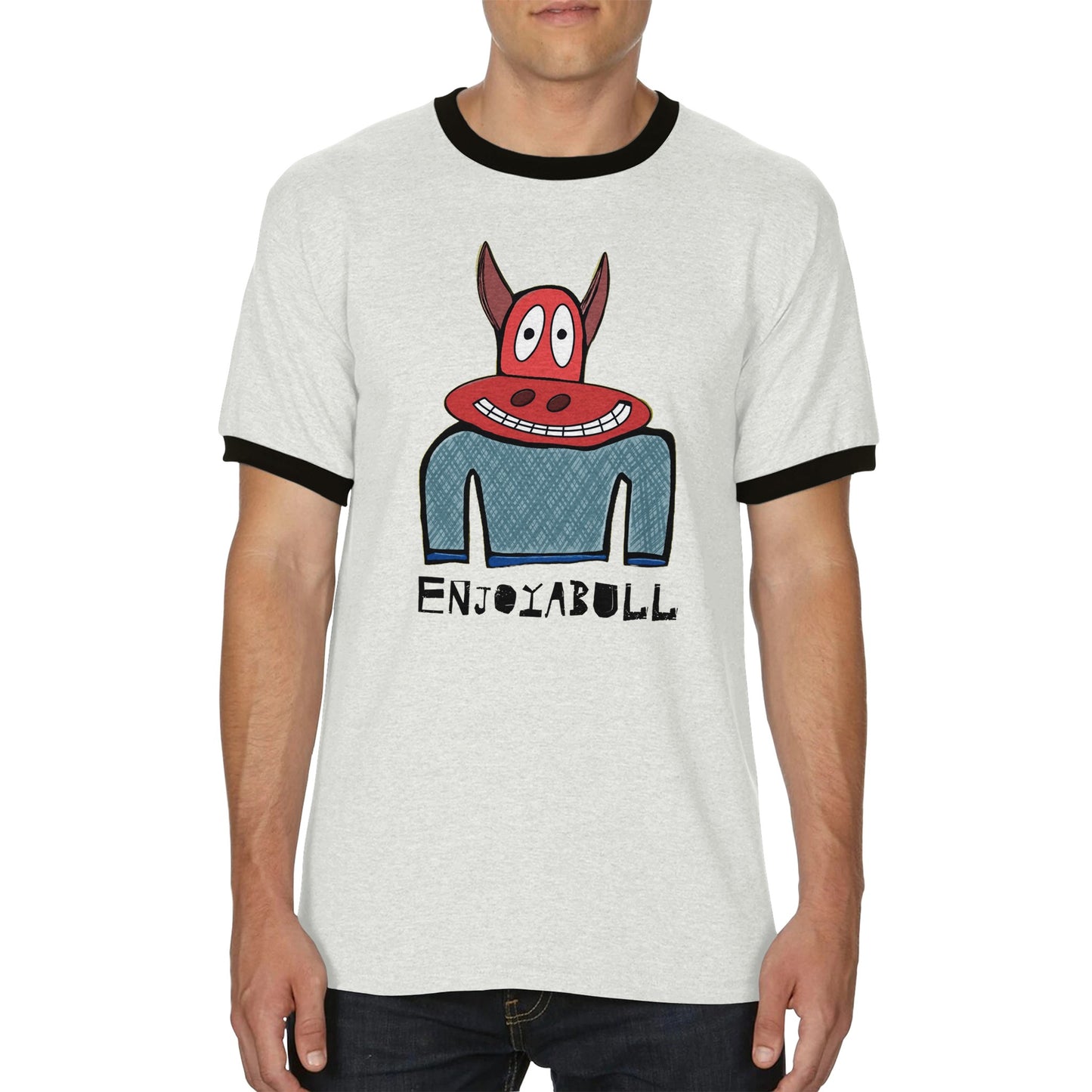 Enjoyabull - Unisex Ringer T-shirt